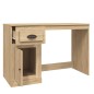 vidaXL Scrivania Cassetto Rovere Sonoma 115x50x75 cm Legno Multistrato vidaXL Scrivania Cassetto Rovere Sonoma 115x50x75 cm Legno Multistrato