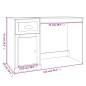 vidaXL Scrivania Cassetto Rovere Sonoma 115x50x75 cm Legno Multistrato vidaXL Scrivania Cassetto Rovere Sonoma 115x50x75 cm Legno Multistrato