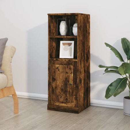 vidaXL Credenza Rovere Fumo 36x35,5x103,5 cm in Legno Multistrato