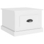 vidaXL Tavolino da Salotto Bianco 50x50x35 cm in Legno Multistrato