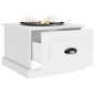 vidaXL Tavolino da Salotto Bianco 50x50x35 cm in Legno Multistrato