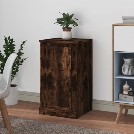 vidaXL Credenza Rovere Fumo 37,5x35,5x67,5 cm in Legno Multistrato