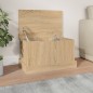 vidaXL Contenitore Rovere Sonoma 50x30x28 cm Legno Multistrato vidaXL Contenitore Rovere Sonoma 50x30x28 cm Legno Multistrato
