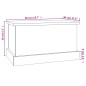 vidaXL Contenitore Rovere Sonoma 50x30x28 cm Legno Multistrato vidaXL Contenitore Rovere Sonoma 50x30x28 cm Legno Multistrato