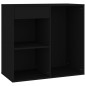 vidaXL Armadietto per Cosmetici Nero 80x40x75 cm in Legno Multistrato vidaXL Armadietto per Cosmetici Nero 80x40x75 cm in Legno Multistrato