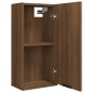 vidaXL Mobile da Bagno a Parete Rovere Marrone 32x20x67 cm vidaXL Mobile da Bagno a Parete Rovere Marrone 32x20x67 cm
