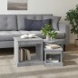 vidaXL Tavolini Impilabili 3 pz Grigio Cemento in Legno Multistrato vidaXL Tavolini Impilabili 3 pz Grigio Cemento in Legno Multistrato