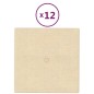 Pannelli Murali 12 pz Crema 30x30 cm in Tessuto 1,08 m² Pannelli Murali 12 pz Crema 30x30 cm in Tessuto 1,08 m²