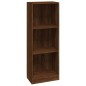 vidaXL Libreria 3 Ripiani Rovere Marrone 40x24x109cm Legno Multistrato vidaXL Libreria 3 Ripiani Rovere Marrone 40x24x109cm Legno Multistrato