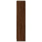 vidaXL Libreria 3 Ripiani Rovere Marrone 40x24x109cm Legno Multistrato vidaXL Libreria 3 Ripiani Rovere Marrone 40x24x109cm Legno Multistrato