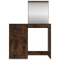 vidaXL Toeletta Specchio Rovere Fumo 90x50x132,5cm Legno Multistrato vidaXL Toeletta Specchio Rovere Fumo 90x50x132,5cm Legno Multistrato