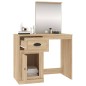 vidaXL Toeletta Specchio Rovere Sonoma 90x50x132,5cm Legno Multistrato vidaXL Toeletta Specchio Rovere Sonoma 90x50x132,5cm Legno Multistrato