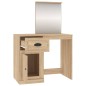 vidaXL Toeletta Specchio Rovere Sonoma 90x50x132,5cm Legno Multistrato vidaXL Toeletta Specchio Rovere Sonoma 90x50x132,5cm Legno Multistrato