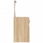 vidaXL Toeletta Specchio Rovere Sonoma 90x50x132,5cm Legno Multistrato vidaXL Toeletta Specchio Rovere Sonoma 90x50x132,5cm Legno Multistrato