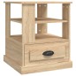 vidaXL Tavolino Rovere Sonoma 50x50x60 cm in Legno Multistrato