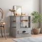 vidaXL Tavolino Grigio Cemento 50x50x60 cm in Legno Multistrato vidaXL Tavolino Grigio Cemento 50x50x60 cm in Legno Multistrato