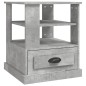 vidaXL Tavolino Grigio Cemento 50x50x60 cm in Legno Multistrato vidaXL Tavolino Grigio Cemento 50x50x60 cm in Legno Multistrato