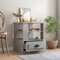 vidaXL Tavolino Grigio Cemento 50x50x60 cm in Legno Multistrato vidaXL Tavolino Grigio Cemento 50x50x60 cm in Legno Multistrato