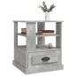 vidaXL Tavolino Grigio Cemento 50x50x60 cm in Legno Multistrato vidaXL Tavolino Grigio Cemento 50x50x60 cm in Legno Multistrato