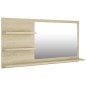 Specchio da Bagno Rovere Sonoma 90x10,5x45 cm in Truciolato Specchio da Bagno Rovere Sonoma 90x10,5x45 cm in Truciolato