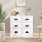 vidaXL Credenza Bianca 70x35,5x67,5 cm in Legno Multistrato vidaXL Credenza Bianca 70x35,5x67,5 cm in Legno Multistrato