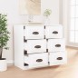 vidaXL Credenza Bianca 70x35,5x67,5 cm in Legno Multistrato vidaXL Credenza Bianca 70x35,5x67,5 cm in Legno Multistrato