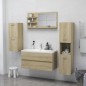 Specchio da Bagno Rovere Sonoma 90x10,5x45 cm in Truciolato Specchio da Bagno Rovere Sonoma 90x10,5x45 cm in Truciolato