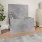 vidaXL Contenitore Grigio Cemento 50x30x28 cm in Legno Multistrato vidaXL Contenitore Grigio Cemento 50x30x28 cm in Legno Multistrato