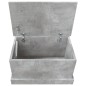 vidaXL Contenitore Grigio Cemento 50x30x28 cm in Legno Multistrato vidaXL Contenitore Grigio Cemento 50x30x28 cm in Legno Multistrato