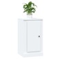 vidaXL Credenza Bianca 37,5x35,5x67,5 cm in Legno Multistrato vidaXL Credenza Bianca 37,5x35,5x67,5 cm in Legno Multistrato