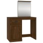 vidaXL Toeletta Specchio Rovere Marrone 90x50x132,5 Legno Multistrato vidaXL Toeletta Specchio Rovere Marrone 90x50x132,5 Legno Multistrato