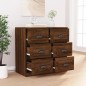 vidaXL Credenza Rovere Marrone 70x35,5x67,5 cm in Legno Multistrato vidaXL Credenza Rovere Marrone 70x35,5x67,5 cm in Legno Multistrato