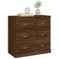 vidaXL Credenza Rovere Marrone 70x35,5x67,5 cm in Legno Multistrato vidaXL Credenza Rovere Marrone 70x35,5x67,5 cm in Legno Multistrato