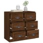 vidaXL Credenza Rovere Marrone 70x35,5x67,5 cm in Legno Multistrato vidaXL Credenza Rovere Marrone 70x35,5x67,5 cm in Legno Multistrato