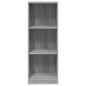 vidaXL Libreria 3 Ripiani Grigio Sonoma 40x24x109 cm Legno Multistrato
