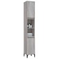 vidaXL Armadietto Bagno Grigio Sonoma 30x30x190cm in Legno Multistrato vidaXL Armadietto Bagno Grigio Sonoma 30x30x190cm in Legno Multistrato
