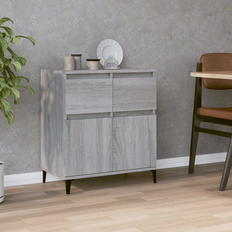 vidaXL Credenza Grigio Sonoma 60x35x70 cm in Legno Multistrato