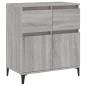 vidaXL Credenza Grigio Sonoma 60x35x70 cm in Legno Multistrato