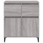 vidaXL Credenza Grigio Sonoma 60x35x70 cm in Legno Multistrato
