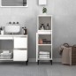 vidaXL Armadietto da Bagno Bianco 30x30x100 cm in Legno Multistrato vidaXL Armadietto da Bagno Bianco 30x30x100 cm in Legno Multistrato