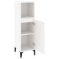 vidaXL Armadietto da Bagno Bianco 30x30x100 cm in Legno Multistrato vidaXL Armadietto da Bagno Bianco 30x30x100 cm in Legno Multistrato