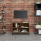 Mobile TV con Gambe in Metallo Rovere Marrone 69,5x30x50 cm Mobile TV con Gambe in Metallo Rovere Marrone 69,5x30x50 cm