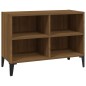 Mobile TV con Gambe in Metallo Rovere Marrone 69,5x30x50 cm Mobile TV con Gambe in Metallo Rovere Marrone 69,5x30x50 cm
