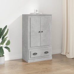 vidaXL Credenza Grigio Cemento 60x35,5x103,5 cm in Legno Multistrato