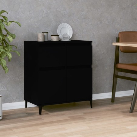 vidaXL Credenza Nero 60x35x70 cm in Legno Multistrato
