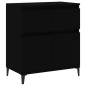 vidaXL Credenza Nero 60x35x70 cm in Legno Multistrato vidaXL Credenza Nero 60x35x70 cm in Legno Multistrato