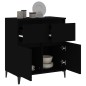 vidaXL Credenza Nero 60x35x70 cm in Legno Multistrato vidaXL Credenza Nero 60x35x70 cm in Legno Multistrato