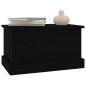 vidaXL Contenitore Portaoggetti Nero 50x30x28 cm Legno Multistrato vidaXL Contenitore Portaoggetti Nero 50x30x28 cm Legno Multistrato