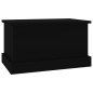 vidaXL Contenitore Portaoggetti Nero 50x30x28 cm Legno Multistrato vidaXL Contenitore Portaoggetti Nero 50x30x28 cm Legno Multistrato