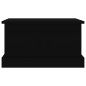 vidaXL Contenitore Portaoggetti Nero 50x30x28 cm Legno Multistrato vidaXL Contenitore Portaoggetti Nero 50x30x28 cm Legno Multistrato